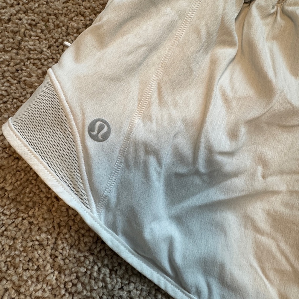 Lululemon Athletica Hotty Hot White Athletic Shorts